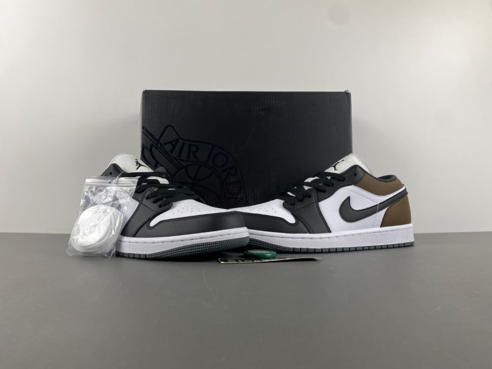 Air Jordan 1 Low White/Black/Brown/Mocha.23
