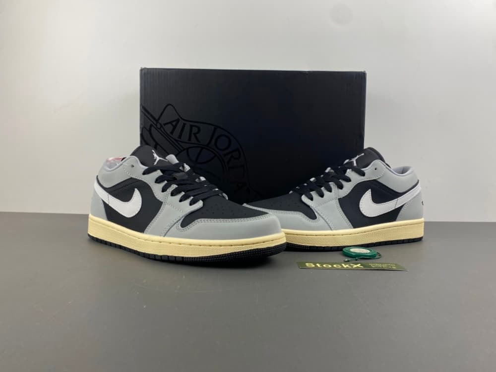 Air Jordan 1 Low Black/Gray/Beige