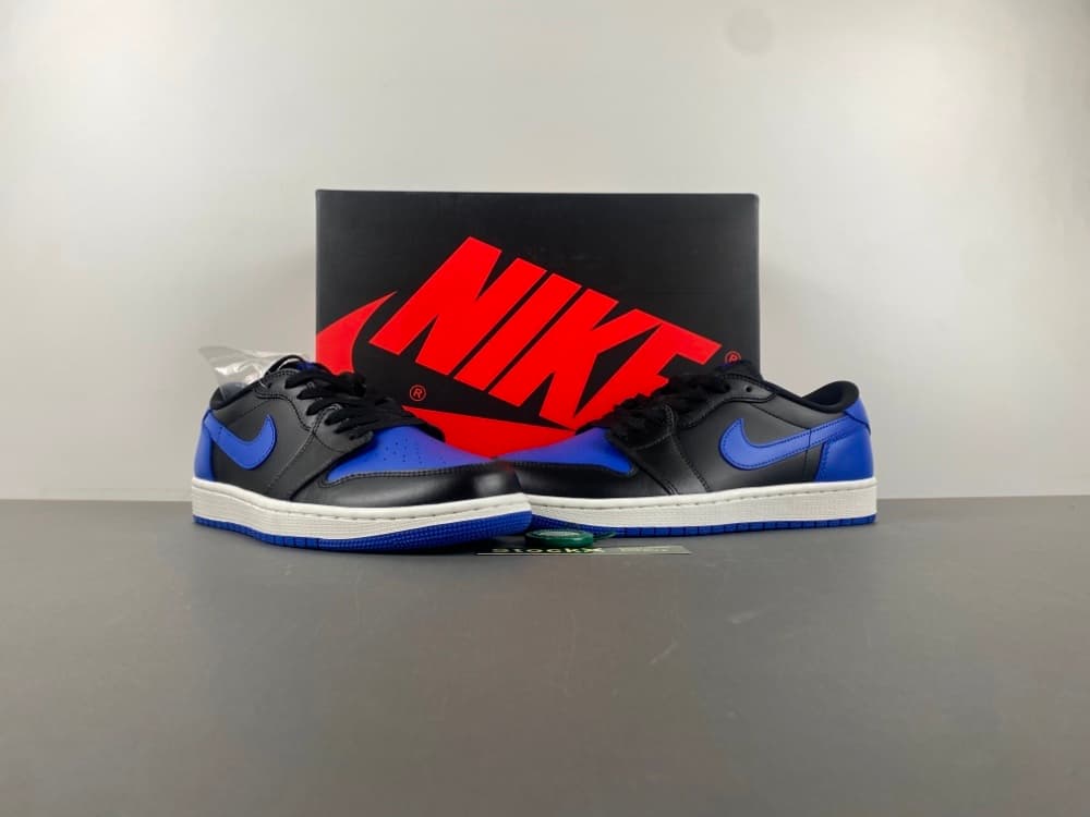 Air Jordan 1 Low Black/Cobalt Low Top