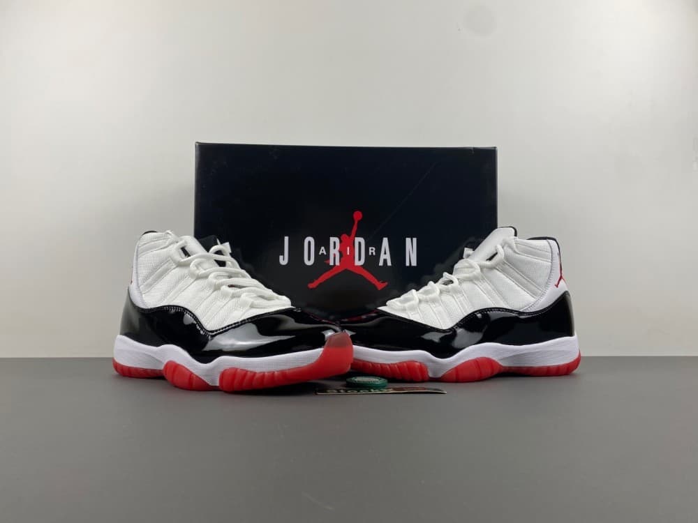 Air Jordan 11 White/Black/Red.