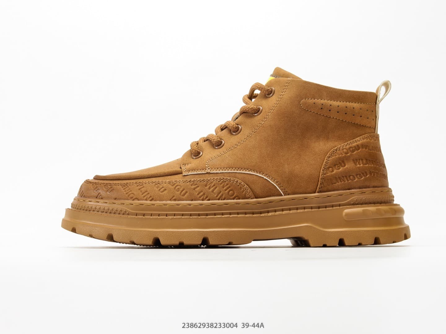 American-style workwear brown thick-soled high-top Martin work boots