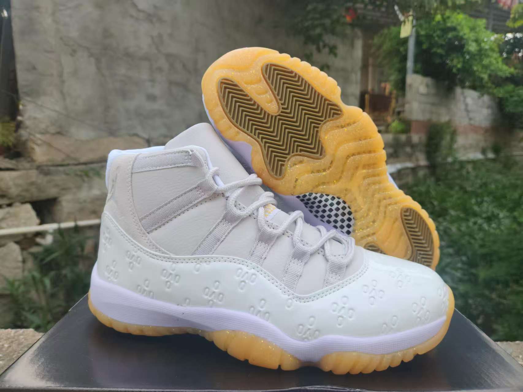 Air Jordan 11 White Metallic.