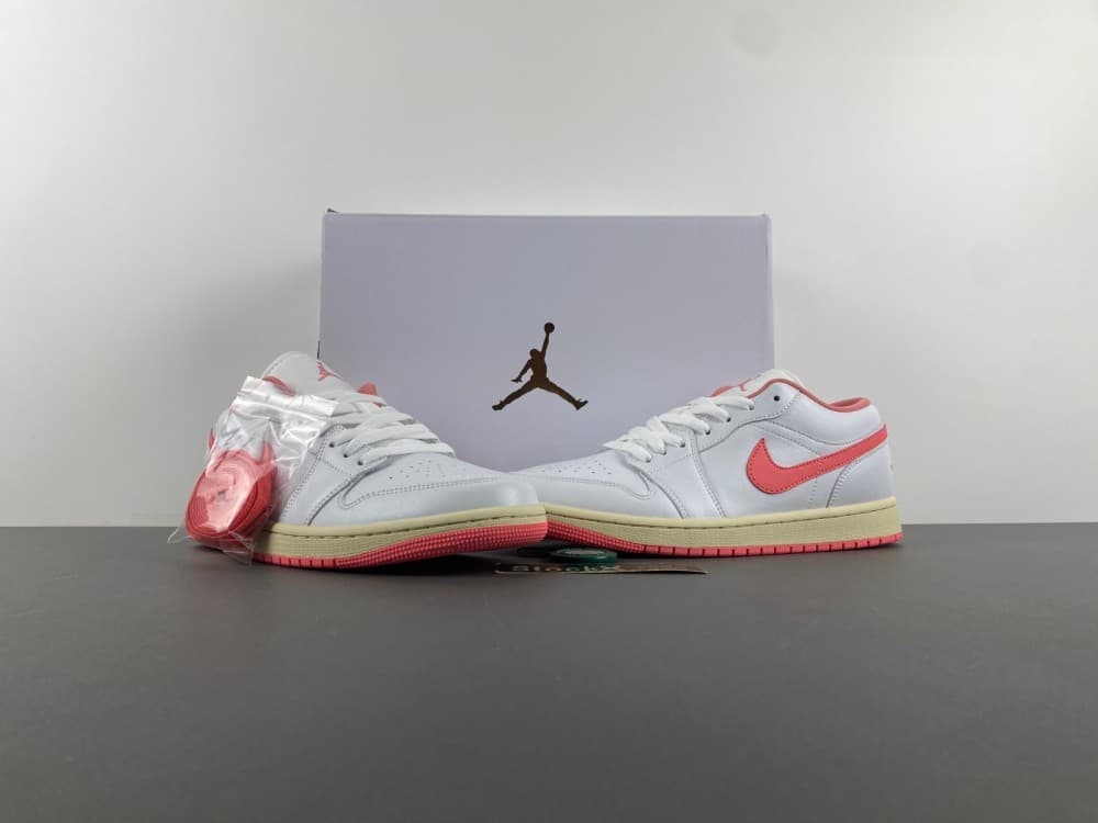 Air Jordan 1 Low White/Grey/Red Low Top