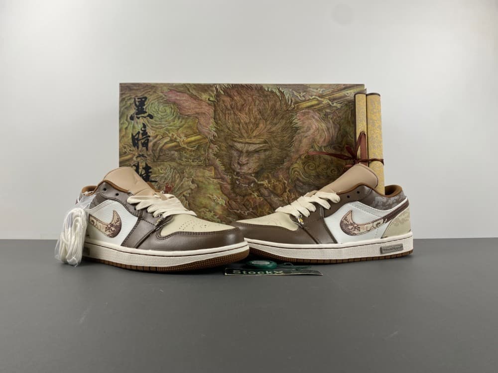 Air Jordan 1 Low "Wukong" White/Brown Low-Top