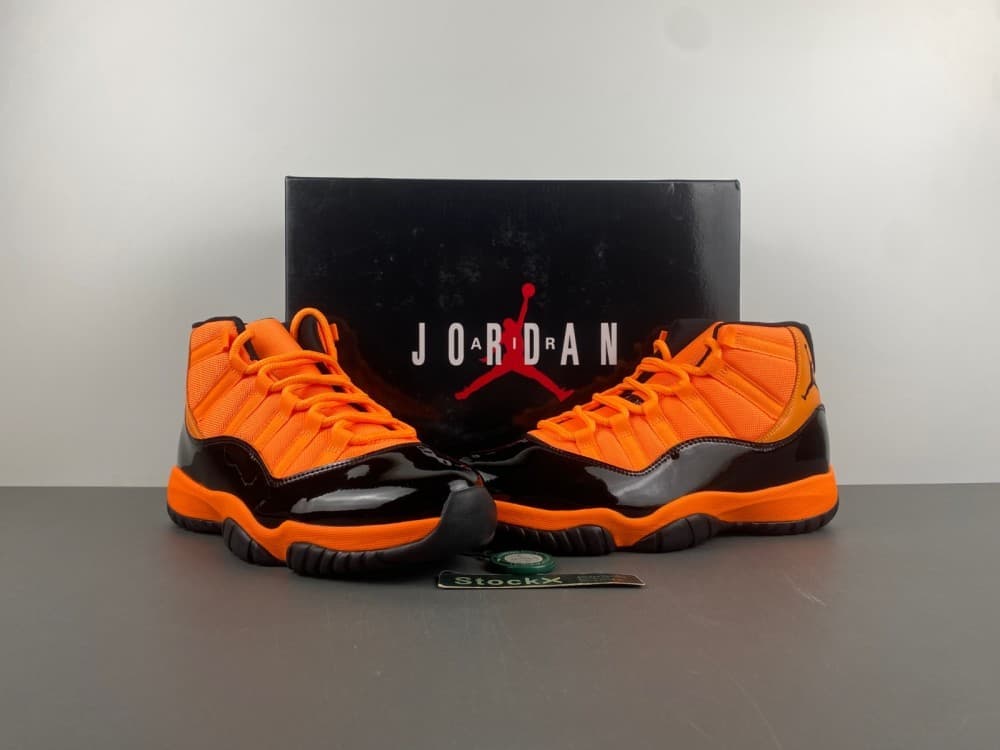 Air Jordan 11 Orange/Black.